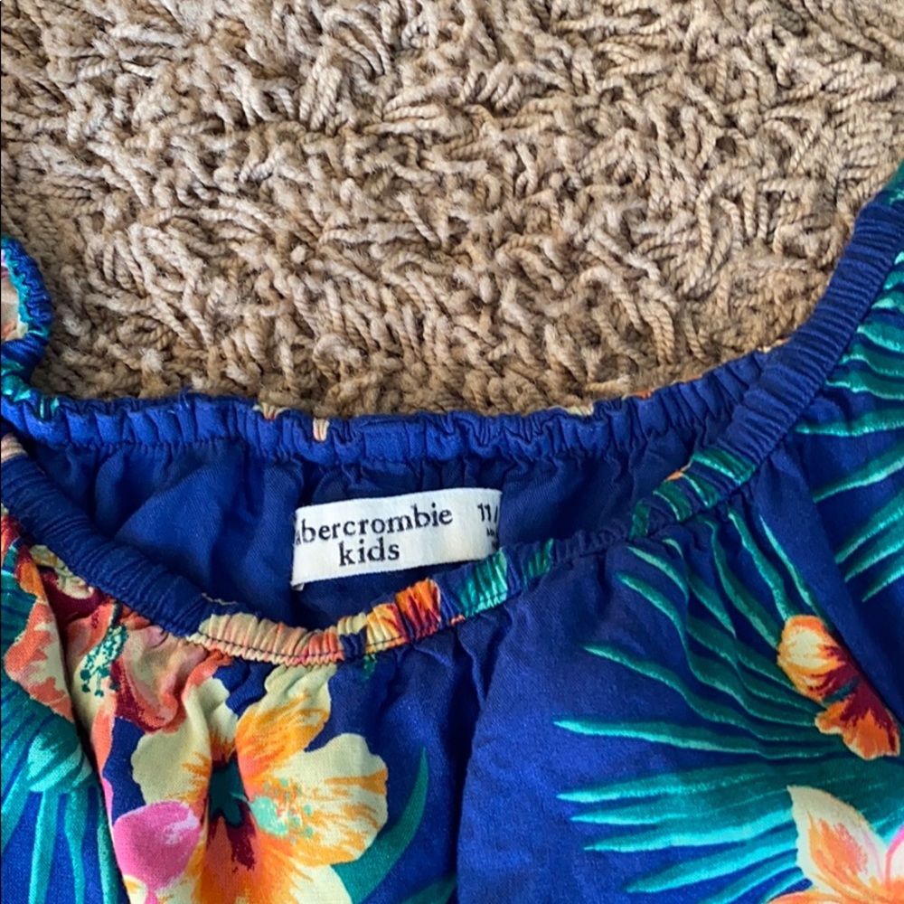 Blue flowery romper - Picture 2 of 3